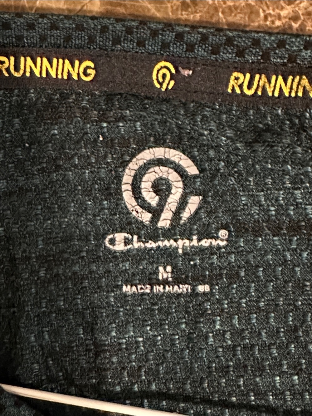 Men's Dark Teal Athletic Running Shirt - Picture 2 of 2
